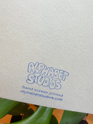 Screen Printed Mother's Day Greeting Card
