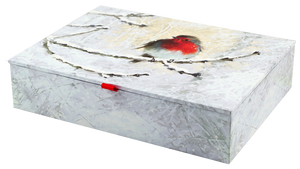 English Robin in Winter Deluxe Boxed Holiday Cards