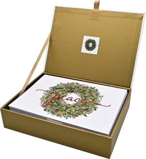 Wreath of Peace Deluxe Box Holiday Cards