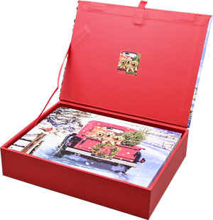 Bringing Home the Tree Deluxe Boxed Holiday Cards