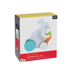 Busy Bunny Wooden Pull Toy Boxed