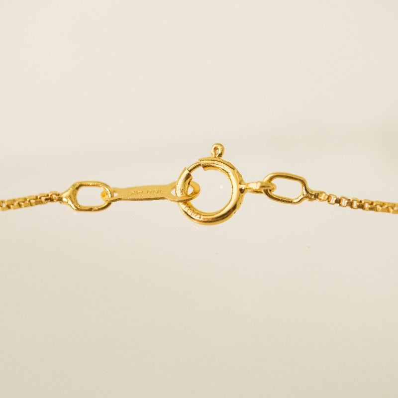 December Birthstone Gold-Filled Charm Necklace Clasp