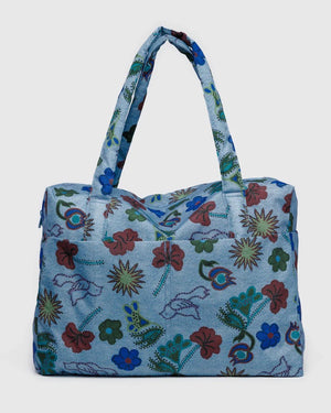 Cloud Carry-On - Digital Denim Birds