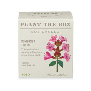 Somerset Thyme - Pure Soy Candle Plantable Box