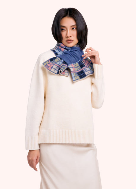 Dani Wrap Through Scarf - Denim Mix