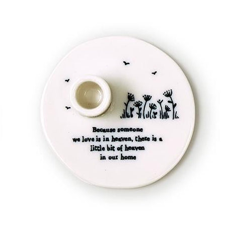Sweet Sayings Porcelain Mini Candleholder