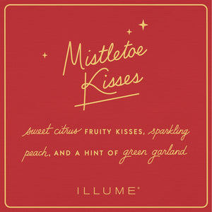 Memories of Mistletoe Kisses Red Glass Bubble Christmas Reed Diffuser