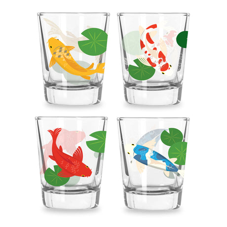 Koi Fish Morph Heavy Duty Shot Glasses - Hello World Modern Mercantile