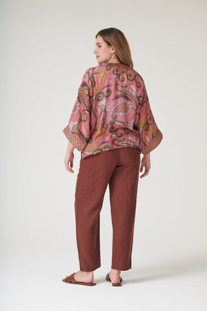 Giant Kantha Dusk Kimono