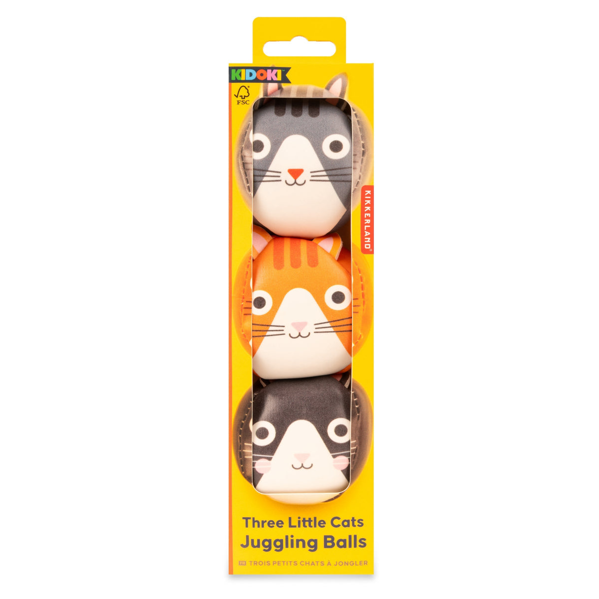 Kidoki Three Little Cats Weighted Juggling Balls Box Front