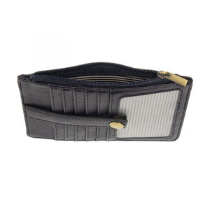 Vegan Leather Penny Mini Travel Wallet - Midnight Blue