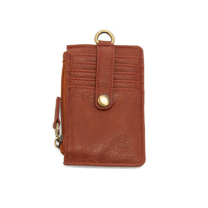 Vegan Leather Dolly Small Keyring Card Wallet - Spice