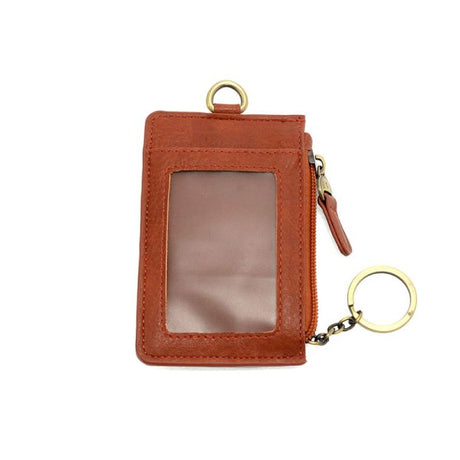 Vegan Leather Dolly Small Keyring Card Wallet - Spice