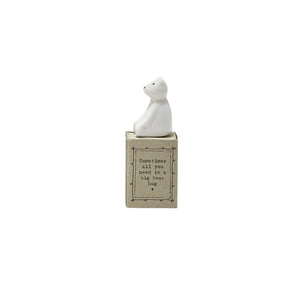 Mini Porcelain Animal in Sweet Sayings Gift Box - Hello World Modern Mercantile
