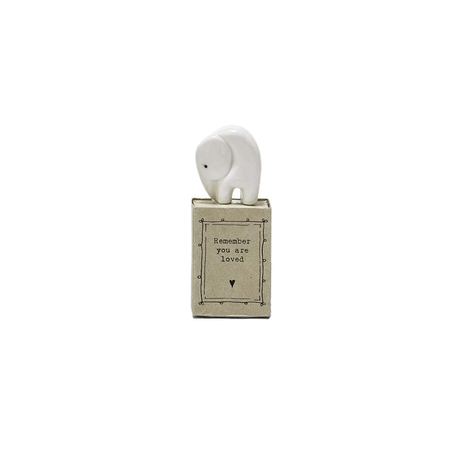 Mini Porcelain Animal in Sweet Sayings Gift Box - Hello World Modern Mercantile