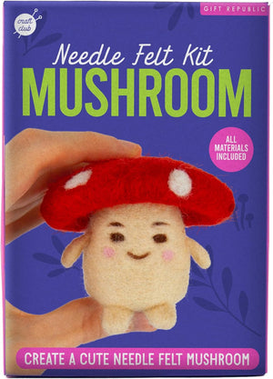 Mushroom Needle Felting Craft Kit