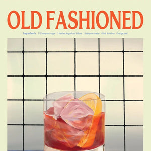 Old Fashioned Cocktail Everyday Greeting Card Detail