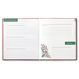 Our Holidays Keepsake Fill-In Memory Book Interior Page Example 3