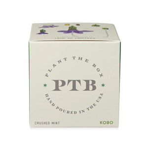 Crushed Mint - Pure Soy Candle Plantable Box - Hello World Modern Mercantile