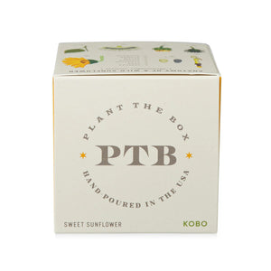 Sweet Sunflower - Pure Soy Plant The Box Candle - Hello World Modern Mercantile