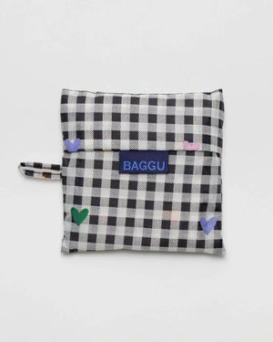 Standard Baggu - Gingham Hearts Pouch