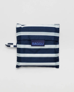 Standard Baggu - Navy Stripe Pouch