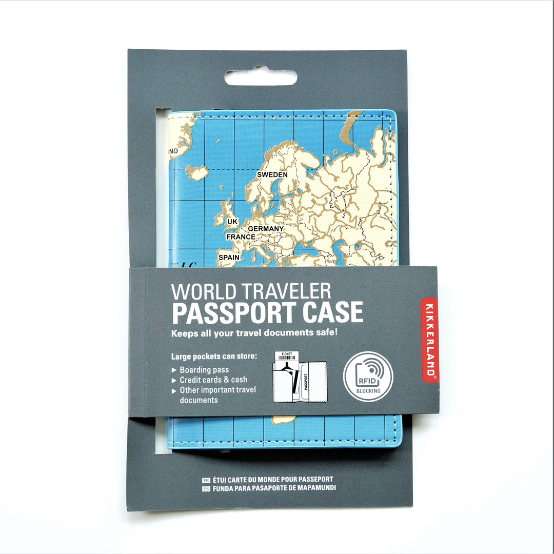 World Traveler Passport Book Cover in Packaging