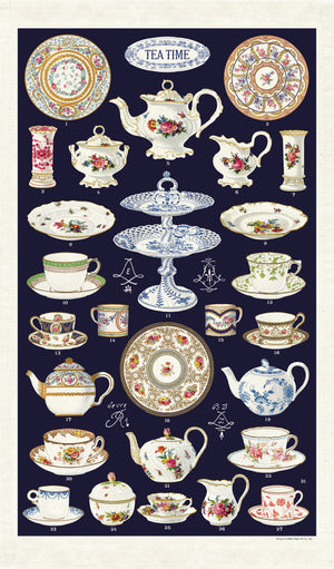 Vintage-Style Tea Towel - Tea Time - Hello World Modern Mercantile