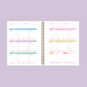 Undated Perpetual Planner - Goal Getter Lite - Trippy Floral Interior Goals