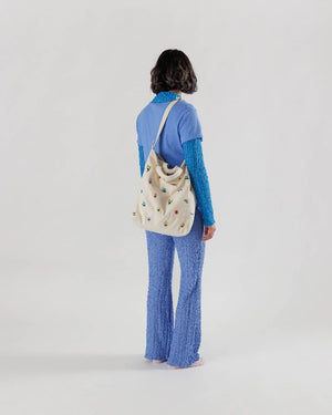 Zip Duck Bag - Embroidered Ditsy Floral Lifestyle