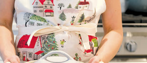Vintage-Style Apron - Christmas Village