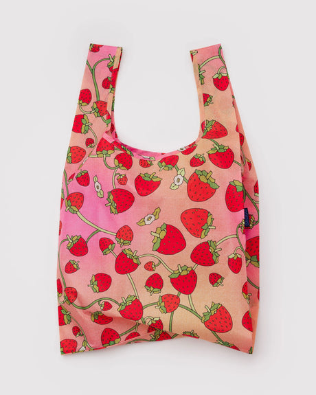 Standard Baggu Reusable Shopping Bag - Strawberry Blossom - Hello World Modern Mercantile