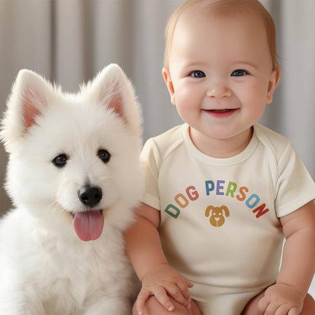 Dog Person Printed Cotton Baby Onesie – Funny Pet Lover Gift for Babies Lifestyle