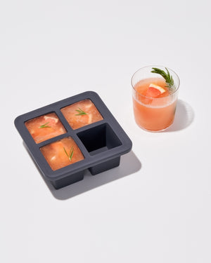 Peak Extra Large Silicone Ice Cube Tray - Charcoal Lifestyle