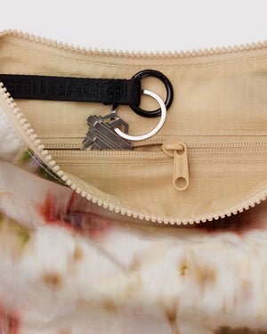 Medium Nylon Crescent Bag - Abstract Floral - Hello World Modern Mercantile