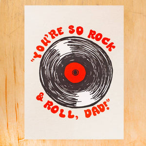 Screen Printed Father's Day Greeting Card