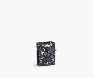 50% Off Final Sale - Laurel Menorah Hannukah Holiday Gift Bag