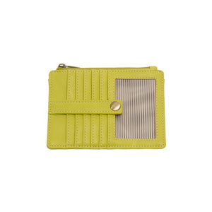 Vegan Leather Penny Mini Wallet - Citrus