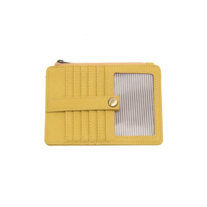 Vegan Leather Penny Mini Wallet - Laguna Yellow