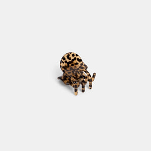 Chunks Mini Claw Clip in Cougar on a white background