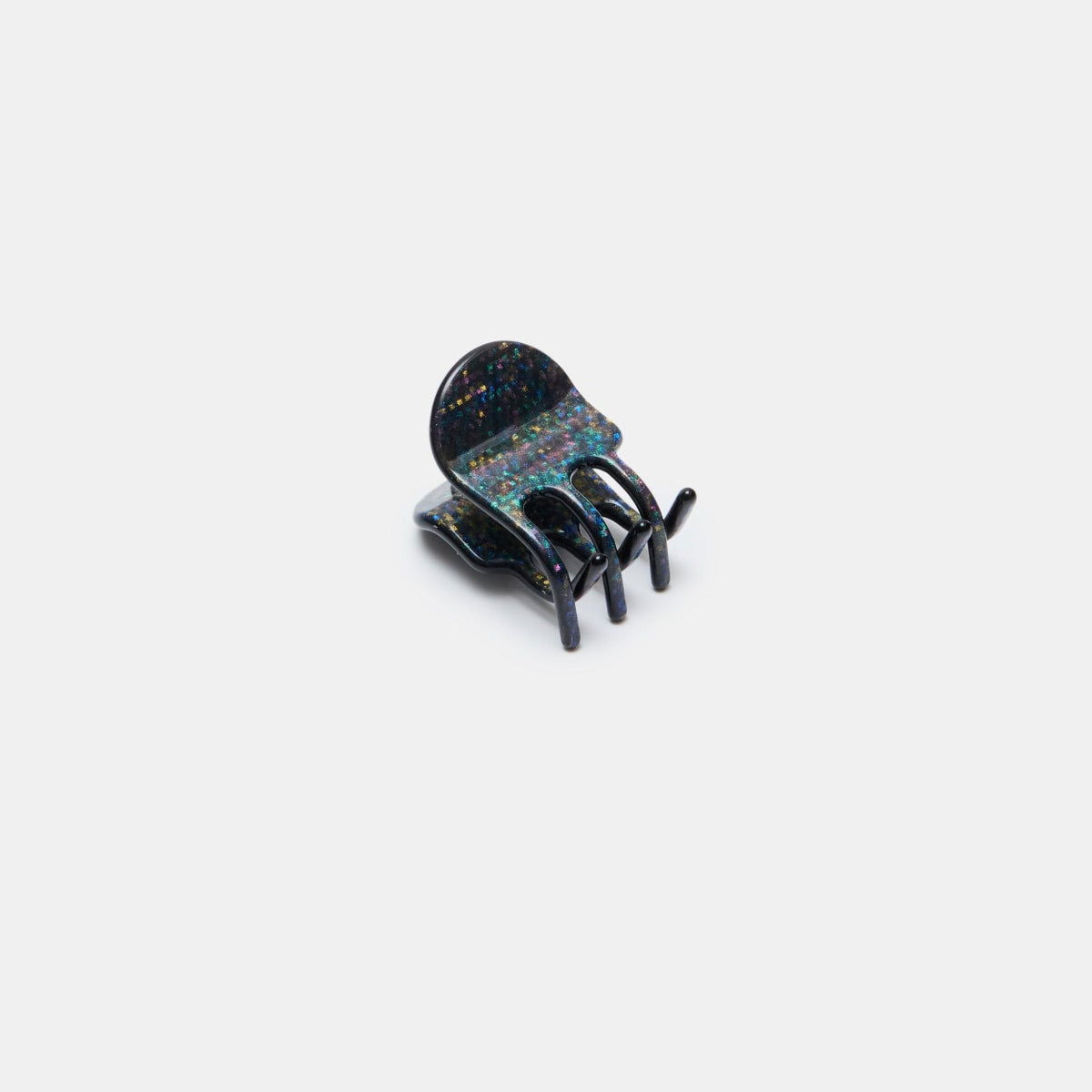 Chunks Mini Claw Clip in Dark Sparkle  on a white background