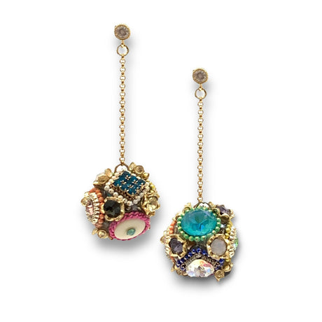 Swarovski Crystal Eclectic Ball Drop Dangle Earrings - Hello World Modern Mercantile