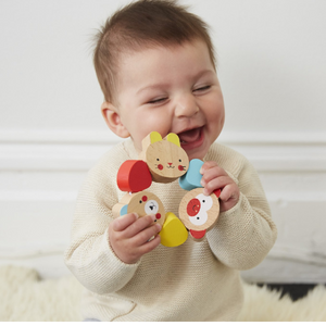 Wooden Grasping Ring Rattle (6+ mo)