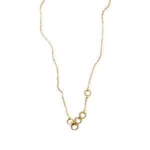 Molecule Hexagon Charm Necklace