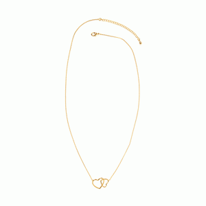 Linked Hearts Delicate Necklace