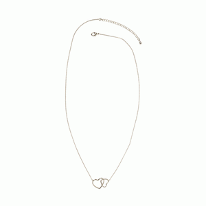 Linked Hearts Delicate Necklace