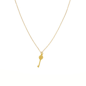 Dainty Key Charm Necklace