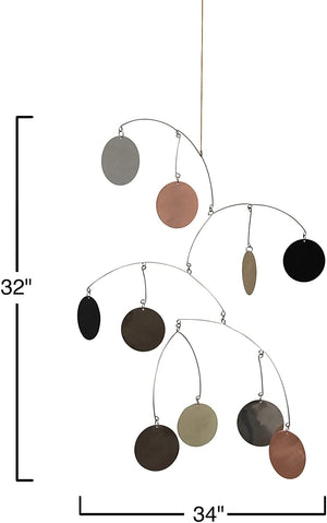 Metal Circular Mobile Decor