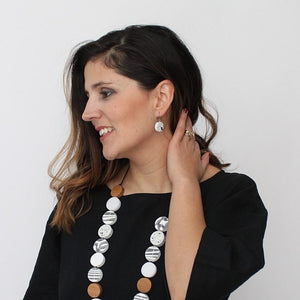 Black Granite - Sophie Earrings