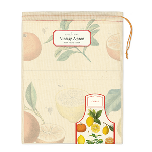 Vintage-Style Apron -Citrus